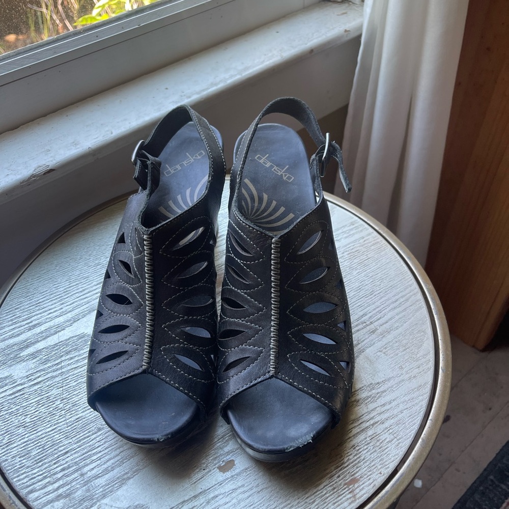 Dansko wood clog sandals 42
